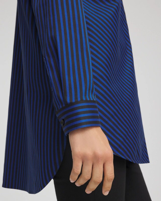 No Iron Slimming Striped Tunic - image 4